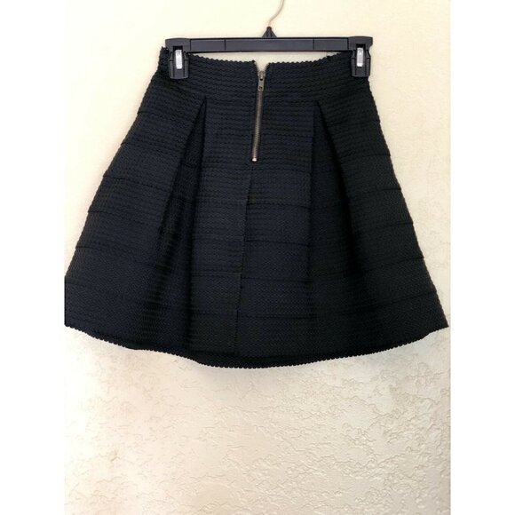 Devlin Deep Black Womens Size Xs Textured Skirt - Picture 7 of 12